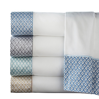 Adara Printed Hem 400-Thread-Count Sheet Set. View a larger version of this product image.