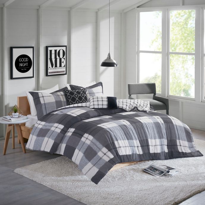 Clint Flannel Comforter Set Bed Bath Beyond