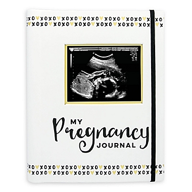 Pearhead Pregnancy Journal in Black/White. View a larger version of this product image.