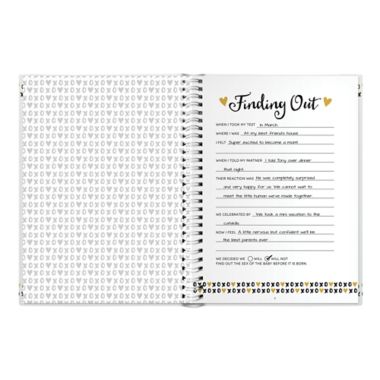 Pearhead Pregnancy Journal in Black/White. View a larger version of this product image.