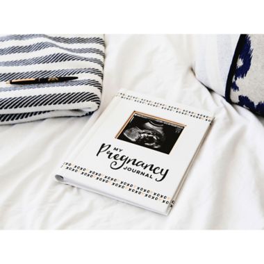 Pearhead Pregnancy Journal in Black/White. View a larger version of this product image.