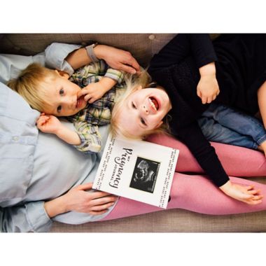 Pearhead Pregnancy Journal in Black/White. View a larger version of this product image.