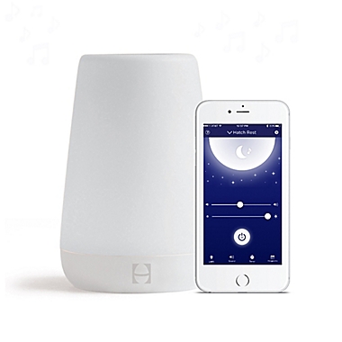 Hatch Baby Rest Sound Machine Night Light &amp; Time-to-Rise in White. View a larger version of this product image.