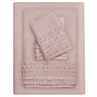 Alternate image 1 for Intelligent Design Ruffled Extra Deep Pocket King Sheet Set in Pink