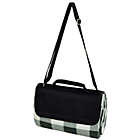 Alternate image 1 for Picnic at Ascot Waterproof Outdoor Picnic Blanket in Charcoal Plaid