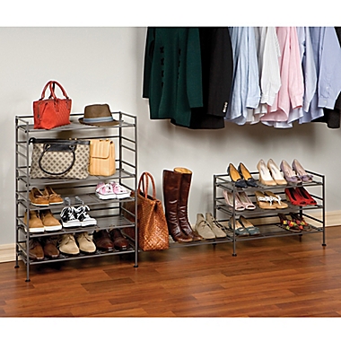 3-Tier Iron Stackable Shoe Rack. View a larger version of this product image.