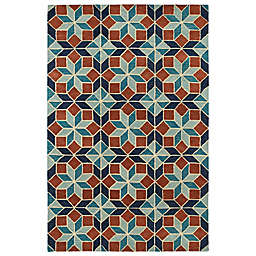 Kaleen Rosaic Classic Tiles 3-Foot 6-Inch x 5-Foot6-Inch Area Rug in Turquoise