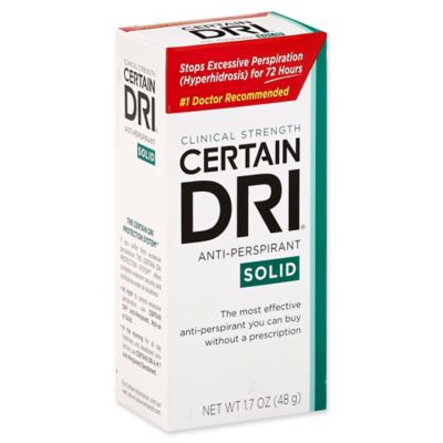 CERTAIN DRI&reg; 1.7 oz. Everyday Strength Clinical Antiperspirant Deodorant Solid