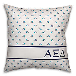 Designs Direct Alpha Xi Delta Greek Sorority 18-Inch Triangle Throw Pillow in Blue