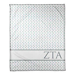 Designs Direct Zeta Tau Alpha Triangle Throw Blanket in Teal