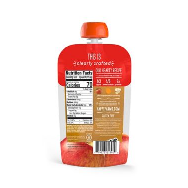 Happy Baby&trade; 4 oz. Stage 2 Organic Baby Food with Apples, Sweet Potato, and Granola. View a larger version of this product image.