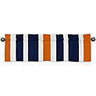 Alternate image 0 for Sweet Jojo Designs Navy and Orange Stripe Window Valance