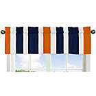 Alternate image 1 for Sweet Jojo Designs Navy and Orange Stripe Window Valance