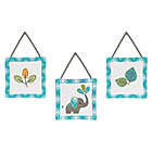 Alternate image 4 for Sweet Jojo Designs Mod Elephant Collection in Turquoise/White