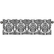 Sweet Jojo Designs Sloane Damask Window Valance in Black/White