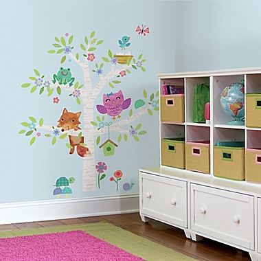 York Wallcoverings Woodland Baby Birch Tree Peel and Stick Giant Wall Decals (Set of 27). View a larger version of this product image.