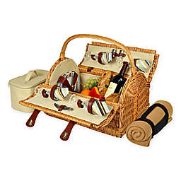 Picnic at Ascot Yorkshire Picnic Basket for 4 with Blanket