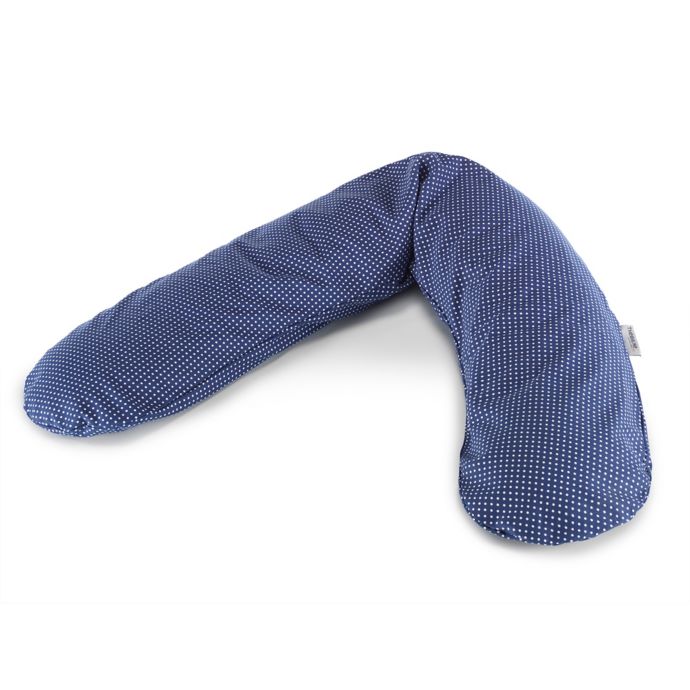 Theraline Maternity And Nursing Pillow In Navy Dots Bed Bath And