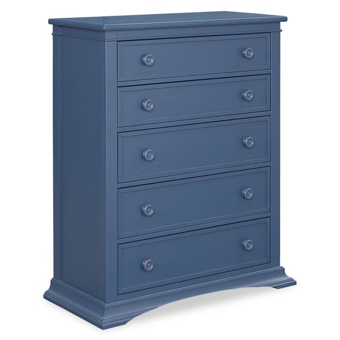 Bassettbaby Premier Emerson 5 Drawer Chest In Indigo Blue