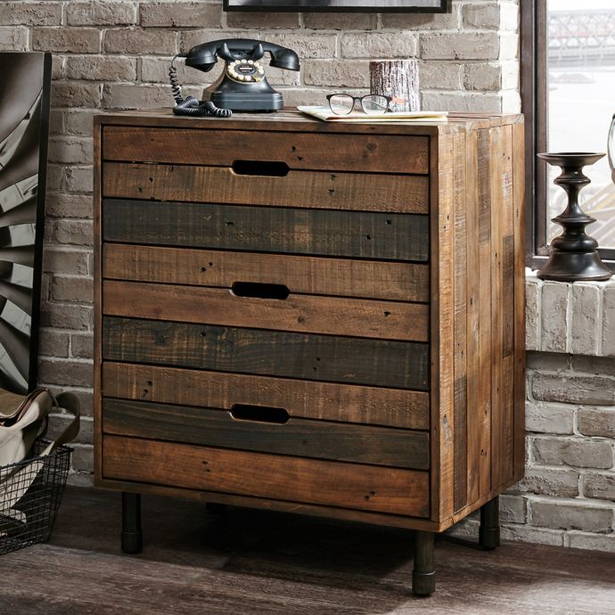 Ink Ivy Ii Renu Dresser In Light Brown Multi Bed Bath Beyond