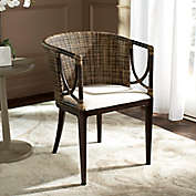 Safavieh Beningo Arm Chair in Brown/Black