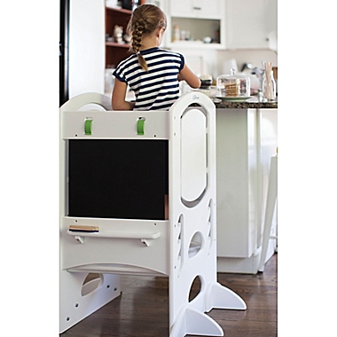 Little Partners Limited Edition Learning Tower Step Stool in Soft White. View a larger version of this product image.