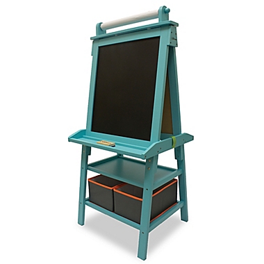 Little Partners Deluxe Learn and Play Art Center Easel in Turquoise. View a larger version of this product image.