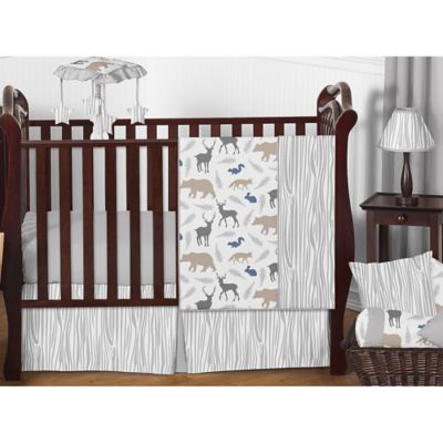 woodland mini crib bedding