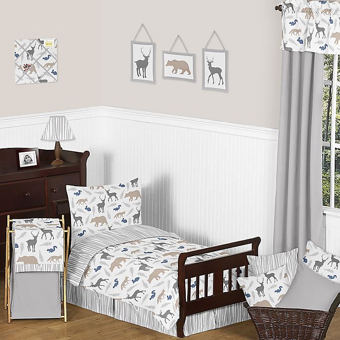 Alternate image 1 for Sweet Jojo Designs Woodland Animals Toddler Bedding Collection