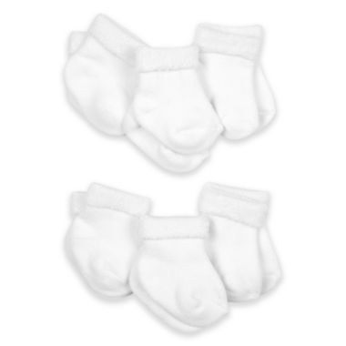 Gerber&reg; Preemie 6-Pack Terry Socks in White. View a larger version of this product image.