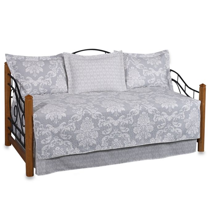 Laura Ashley® 5Piece Daybed Set in Grey Bed Bath and Beyond