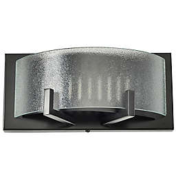 Varaluz® Firefly Wall Mount LED Vanity Light in Bronze with Glass Shade