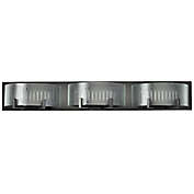Varaluz&reg; Firefly 3-Light Wall Mount LED Vanity Light in Bronze with Glass Shades