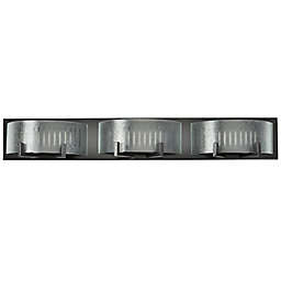 Varaluz® Firefly 3-Light Wall Mount LED Vanity Light in Bronze with Glass Shades