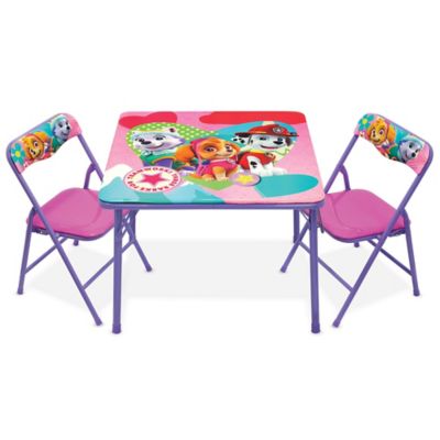 paw patrol folding table