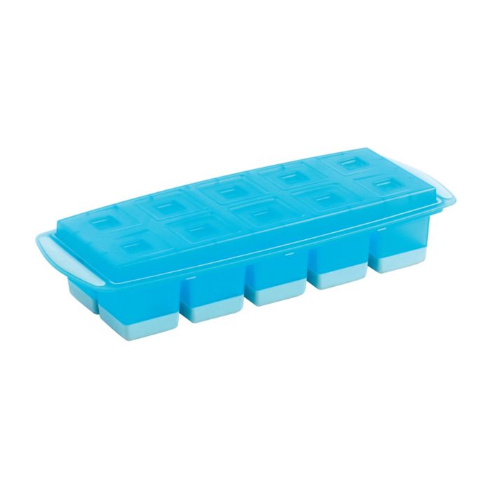 Mastrad® Cocktail Rocks Ice Cube Tray with lid in Blue Bed Bath and