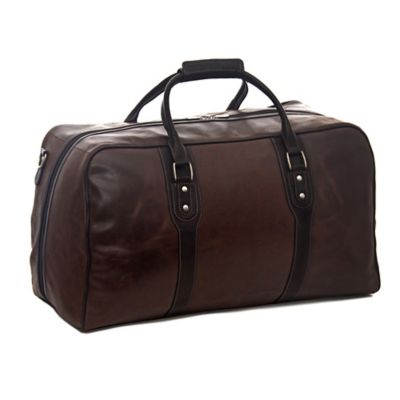 piel leather duffel bag