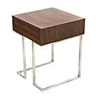 Alternate image 3 for LumiSource&reg; Roman Contemporary End Table in Walnut