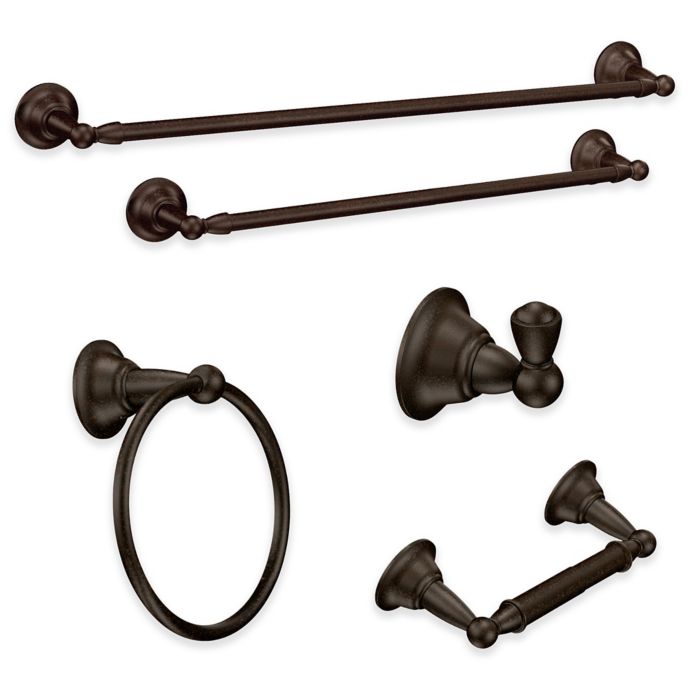Moen Sage Bath Hardware Collection In Oil Rubbed Bronze Bed