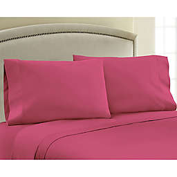 330-Thread-Count Cotton Sateen Full XL Sheet Set in Pink