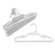 Plastic Children&#39;s 10-count Clothes Hangers in White