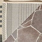 Alternate image 2 for Safavieh Courtyard Stripes 8-Foot x 11-Foot Indoor/Outdoor Area Rug in Grey/Bone