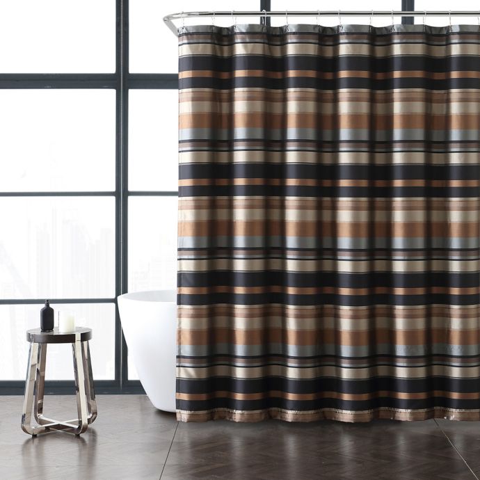 VCNY Home Madison Stripe Shower Curtain Bed Bath & Beyond