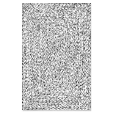nuLOOM Festival Lefebvre Braided 7-Foot 6-Inch x 9-Foot 6-Inch Area Rug in Black/White. View a larger version of this product image.