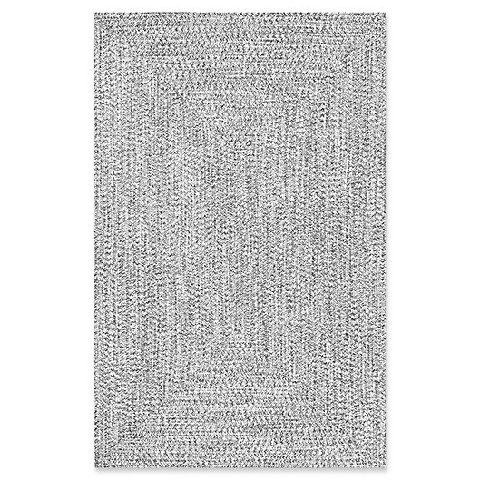 Alternate image 1 for nuLOOM Festival Lefebvre Braided 7-Foot 6-Inch x 9-Foot 6-Inch Area Rug in Black/White