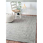Alternate image 1 for nuLOOM Festival Lefebvre Braided 7-Foot 6-Inch x 9-Foot 6-Inch Area Rug in Black/White
