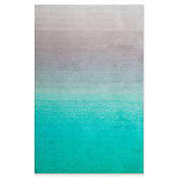 nuLOOM Ombre Shag Rug in Turquoise