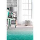 Alternate image 3 for nuLOOM Ombre 5-Foot x 8-Foot Shag Area Rug in Turquoise