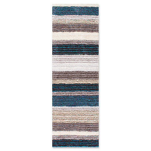 Alternate image 1 for nuLOOM Hand Tufted Classie 2-Foot 6-Inch x 8-Foot Shag Runner in Blue