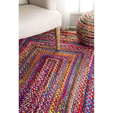 nuLOOM Nomad Hand-Braided Tammara Multicolor Rug. View a larger version of this product image.